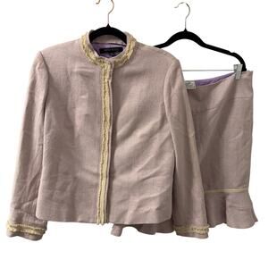 ANNE KLEIN  2 Piece Skirt Suit 12P Blazer Jacket Office Work